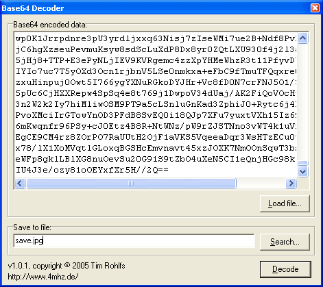 xml decode base64